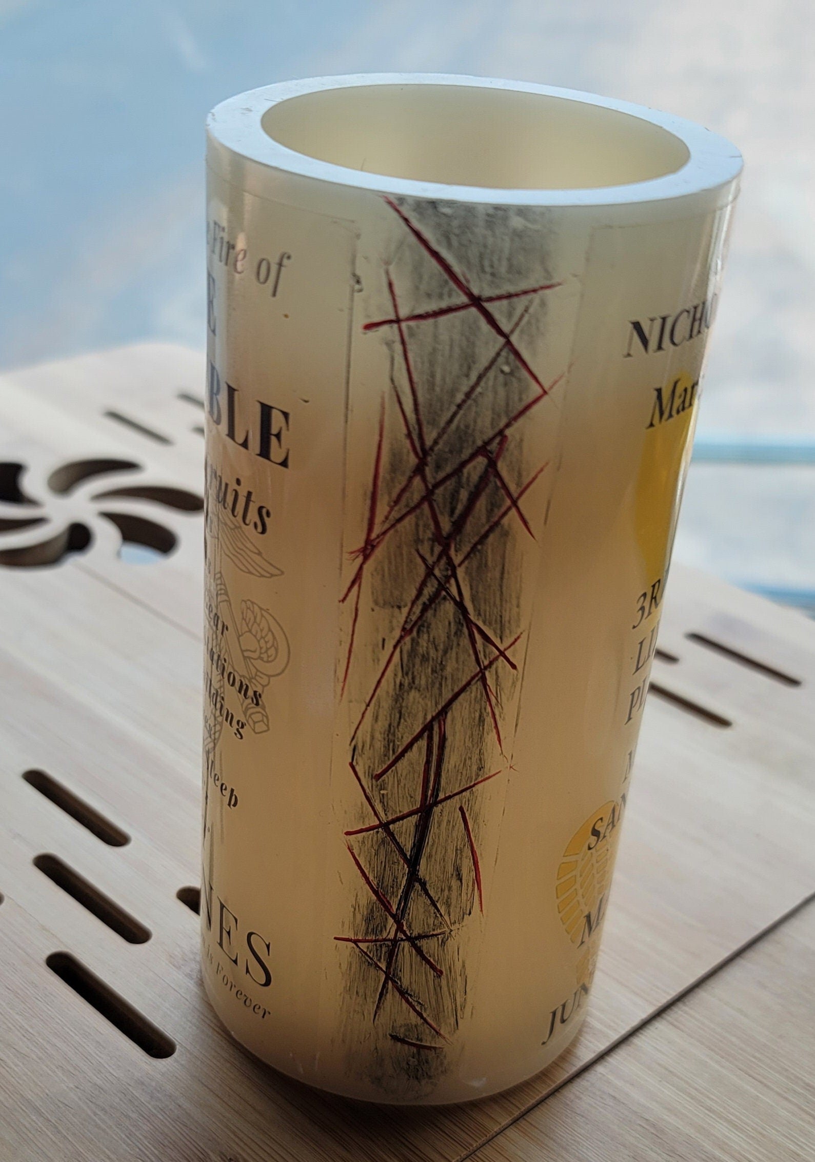 LED Crucible Candle for Lantern | USMC Bootcamp Gift | Veteran-Made