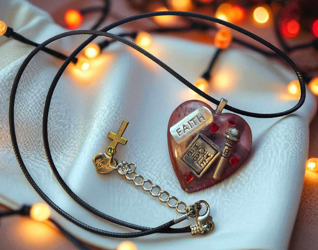 Charlie Kirk Faith Pendant | Handcrafted Christian Jewelry with Cross Charm