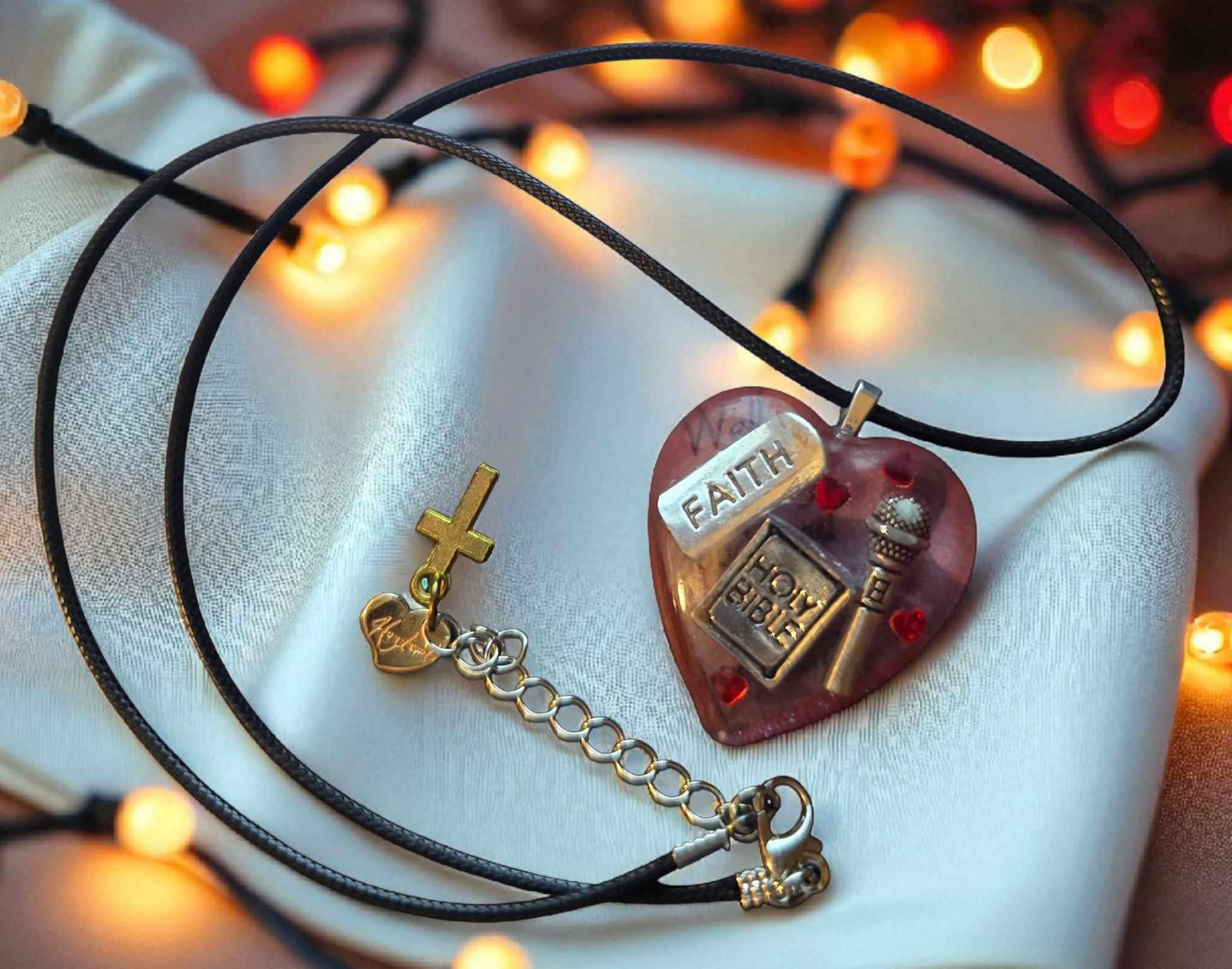 Charlie Kirk Faith Pendant | Handcrafted Christian Jewelry with Cross Charm