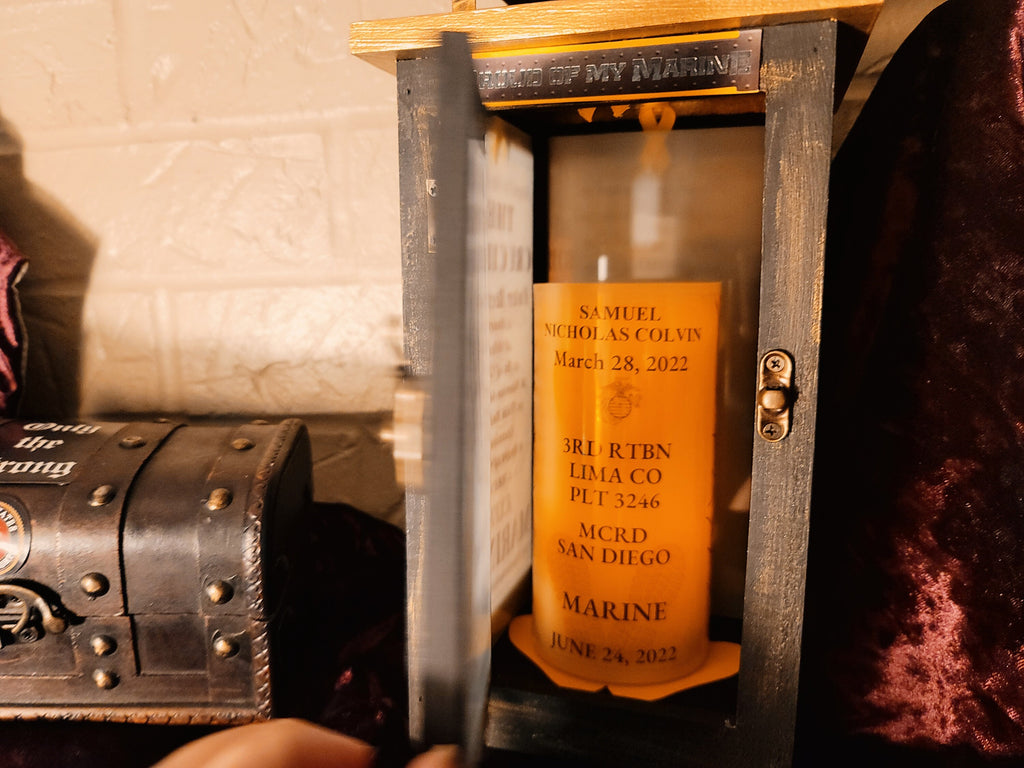 LED Crucible Candle for Lantern | USMC Bootcamp Gift | Veteran-Made
