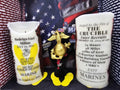 Personalized LED Crucible Candle | USMC Bootcamp Gift | Veteran-Made