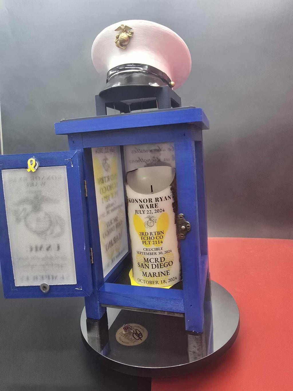 Dress Blues USMC Crucible Lantern | Bootcamp Keepsake
