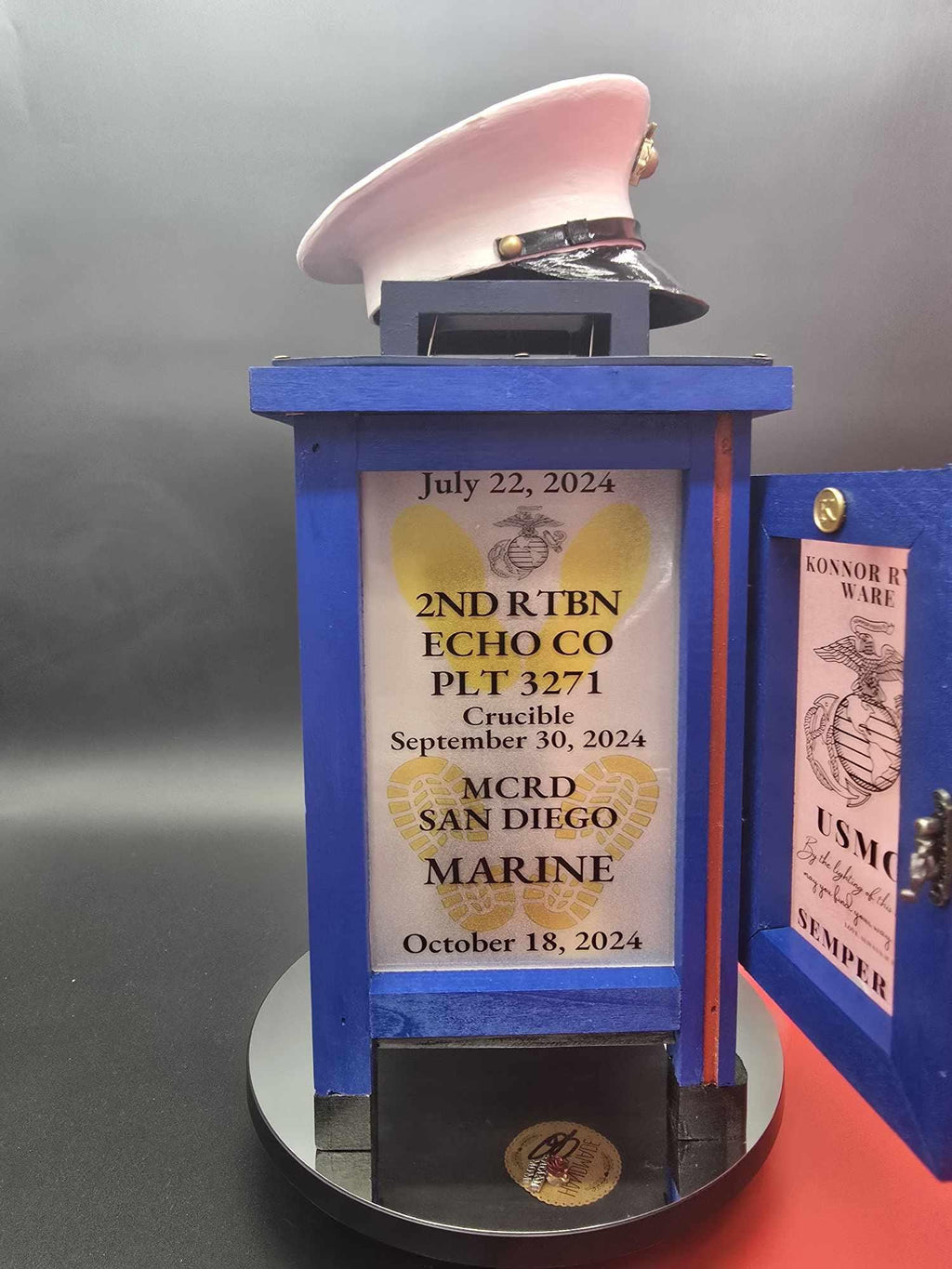 Dress Blues USMC Crucible Lantern | Bootcamp Keepsake