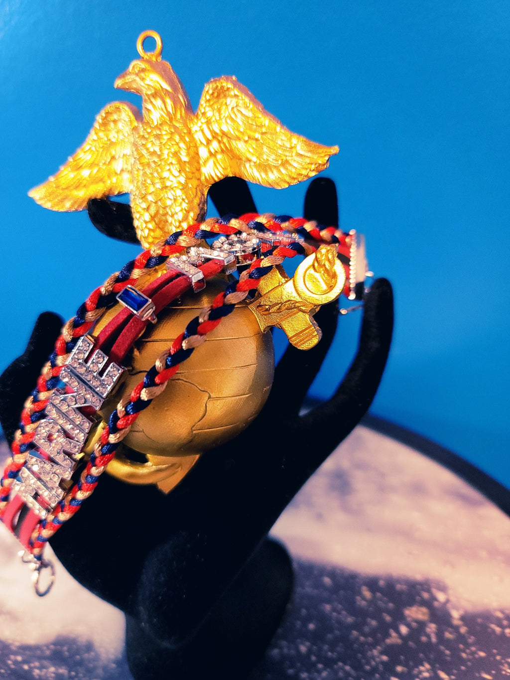ADD-ON: Extra Letter or Number for Marine Mom Bracelet (9 Included)
