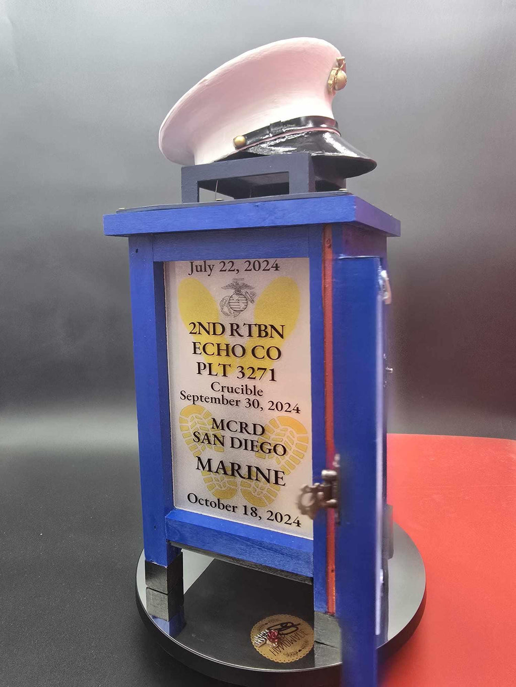 Dress Blues USMC Crucible Lantern | Bootcamp Keepsake