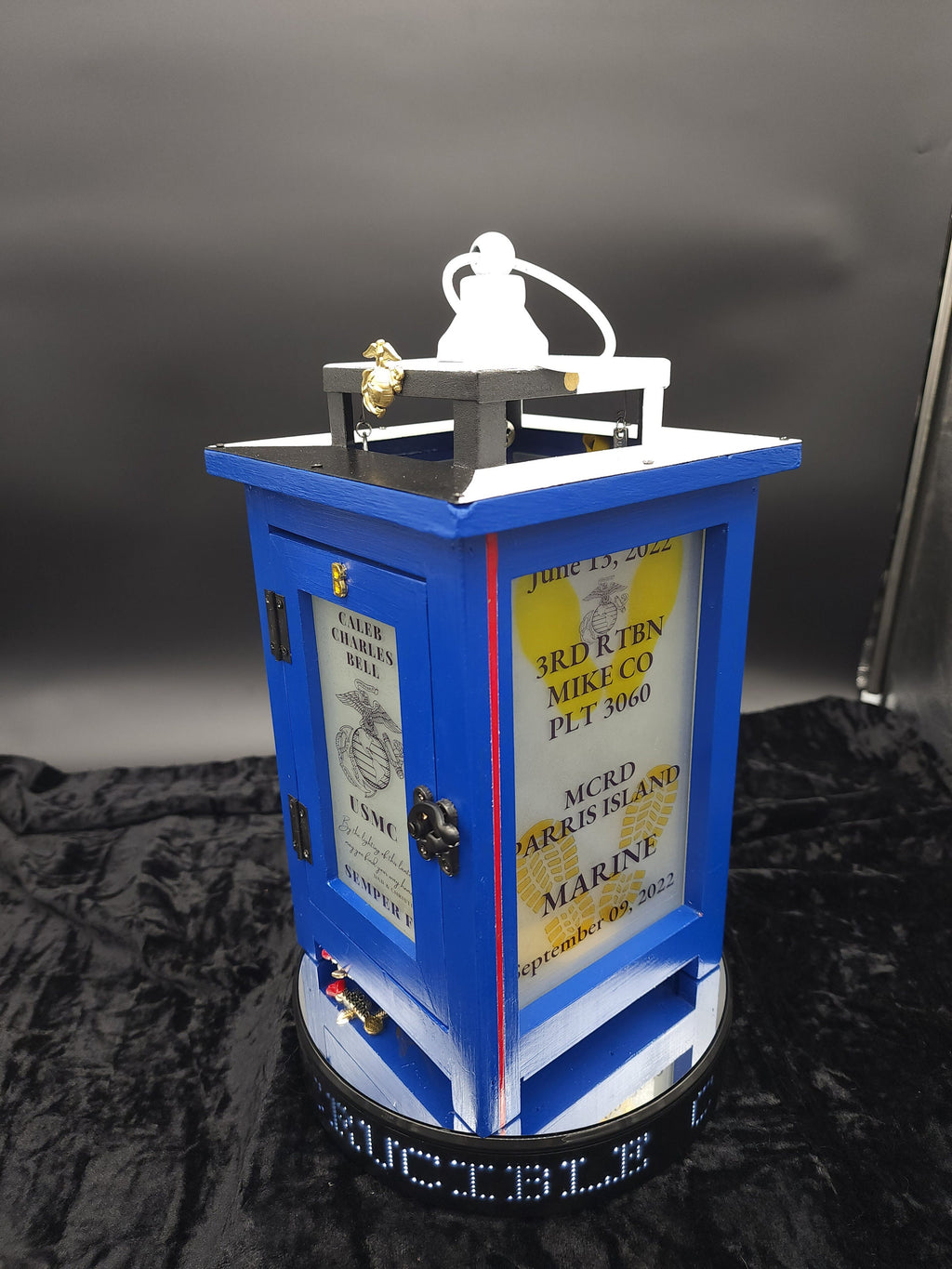 Dress Blues USMC Crucible Lantern | Bootcamp Keepsake
